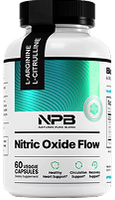 Nitric Oxide Flow - Blood Pressure Support, Supplement Edible, Dietary, Fitness, Blood Flow, Nitric Oxide Booster, Amino Acid, Recovery Support Cardiovascular Health